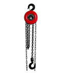 Sturdy Retractable Crane Bracket With Small Tripod Designed For Electric Hoist And Manual Chain Block Lifting Jobs Featuring 2 Ton Capacity Plus 3 Meter Fillet Support To Handle Heavy Loads Smoothly with red pulley and chains.