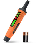 Gas Leak Detector With Dual Sensitivity For Home And RV, Audible And Visual Alarm, shown with two included batteries.