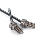 Front CVD Axle Shaft Set With Portal Drive Input Gear For 1 To 10 RC TRX 4 Left and Right Steel Axles