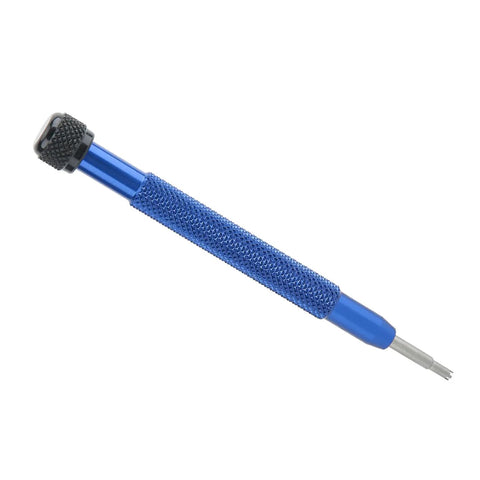 Watch Case Opener Screwdriver Tool 2.75mm Alloy Steel Precision Tip with blue handle for watch repair