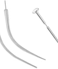 Curved Titanium Pro Grade Piercing Kit 20G 18G 16G 14G With Insertion Taper Pin For Threadless Tragus Helix Lip Nose Piercings ASTM F136