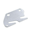 Badass 2 Pack Bed Rail Hook Plates For Pickup Trucks 13 Gauge Steel Nickel Plated single hook plate with two holes