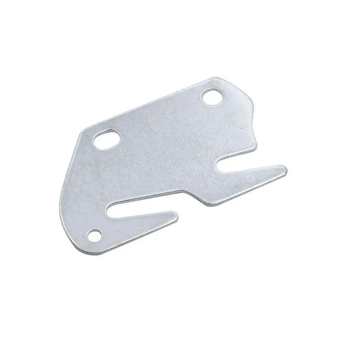 Badass 2 Pack Bed Rail Hook Plates For Pickup Trucks 13 Gauge Steel Nickel Plated single hook plate with two holes