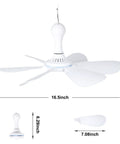 USB Powered Mini Ceiling Fan With Six Blades Quiet DC 5V USB Hanging Fans For Indoor Outdoor Use In RV Dorm Bedroom