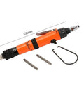 Pro Grade Preset Torque Control Pneumatic Air Screwdriver Reversible 1200 RPM For Precision Work with bits and hook