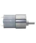 Side view of Built Tough All Metal Planetary Gear Motor With 37mm Gearbox 12V 24V DC Reduction Drive D Type Reducer 76 RPM JGB37-3530