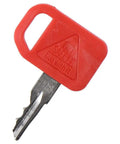 Red key part of Ten Piece T209428 Ignition Keys Kit For JD Skid Steer Loader Compact Track Loader Replacement Red Ignition Keys