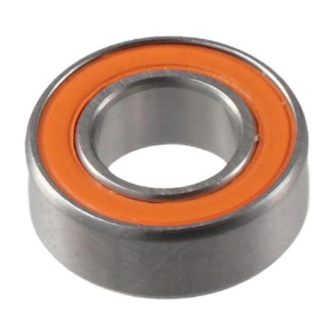 Ball bearing with orange seal, stainless steel, 7x14x5 mm