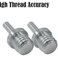 Slick Two Pack 5811 Male Thread To Quarter Inch Round Shank Drill Adapter Engineered With Hella Durable Steel for electric grinders.