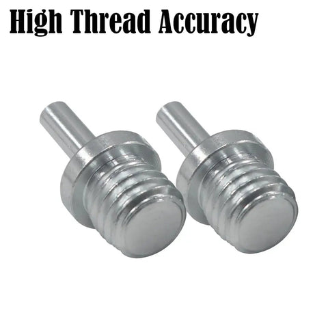 Slick Two Pack 5811 Male Thread To Quarter Inch Round Shank Drill Adapter Engineered With Hella Durable Steel for electric grinders.