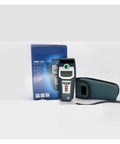 Heavy Duty Stud Finder Wall Scanner With Hella Precise Targeting For Locating Wood Studs Copper Wiring And Steel Rebar In Drywall Or Concrete Walls Offering Comfort Grip Design And Zero Guesswork For Weekend Warriors, package and scanner visible.