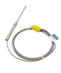 K Type Thermocouple Probe Sensor 100mm Long 5mm Diameter Tip Temperature Range 0 To 600 C Durable Metal Sheath For Ovens