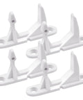 Four Pack 131763310 Washer Door Striker Replacement Upgrade Kit For Compatible Front Load And Top Load Washers Pro Grade Easy Install And Durable Build, white plastic parts