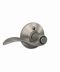 Accent Door Lever Privacy Lock For Bedroom And Bathroom Satin Nickel Finish No Brainer Install Push Button Privacy Lock