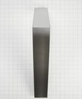 Side view of Stainless Steel Microwave Hood Filler Panel Kit Model W10164745 Replacement Trim for Built In Ovens and Kitchen Hoods