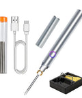 Cordless Soldering Iron Kit With 1100mAh USB Battery, Wireless Rechargeable, Portable, with accessories for appliance repair