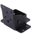 Close-up of black 4 Pack 90 Degree Self Locking Folding Hinge For Folding Tables And Chairs Heavy Duty Self Locking Furniture Bracket