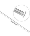 Dope HSS Round Steel Rod 1.3mm By 100mm Lathe Bar Stock for shafts, drills, mini axles, 20pcs, with size details shown