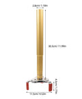 Ladder Free Smoke Detector Remover Tool Aluminum Alloy Transducer Gripper, 11.5cm wide, 30.5cm tall with claw grasp.