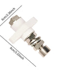 Heavy Duty Electric Terminal Block For Copper Connector Junction Block High Temperature Rated Detachable Design Spare Part For Industrial Grade Conductivity 2.5 Mm Beefy Power Terminal For Quick Swap And Durable Wiring, 6cm x 8cm