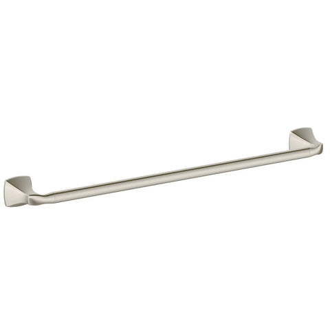 Voss Slick Brushed Nickel 24-Inch Towel Bar Wall Mounted For Bathroom Upgrade, Easy Install Hand And Bath Towel Holder