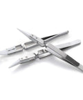 Precision Ceramic Tweezers Set With Pointed And Curved Tips Non Conductive And Heat Resistant Anti Magnetic Reverse Self Closing Design