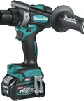 Hardcore Brushless Cordless Drill Driver Kit With 1/2 Inch Keyless Chuck 40V Max Lithium Ion Battery And Fast Charger side angle view showing grip and design.