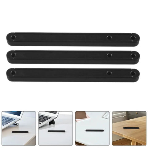 12 Piece Black Plastic Drawer Glides Set for Cabinets and Dressers Easy DIY Friendly Bottom Mount Sliders Replacement Hardware