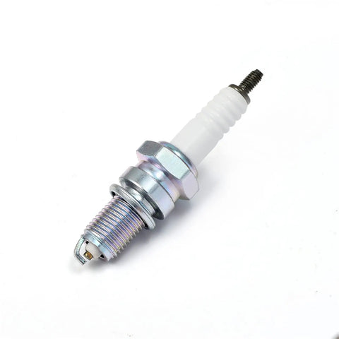 Close-up of spark plug from Igniter CDI Box Ignition Coil Spark Plug Kit For Honda TRX400EX Sportrax 1999 Through 2004 2x4 ATV Replacement Parts Compatible With OEM 30500HN1003 30700KCZ000 30410HN1003.