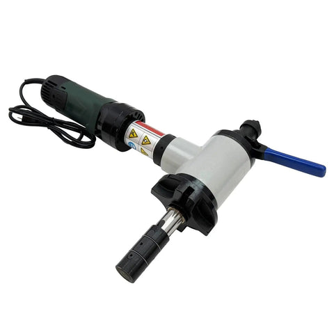 Aluminum handheld electric pipe beveler with ergonomic design for easy use, part of Built Different Portability Meets Insane Cutting Power In This Aluminum Handheld Electric Pipe Beveler And Internally Expanding Chamfering Machine On 220V.
