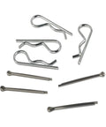 250 Piece Spring Retaining Hair Pins Kit With Cotter Pins And Stainless Hairpin Clips For Auto Repair And Maintenance, assorted metal pins