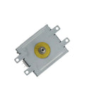 OM75P Industrial Microwave Magnetron Water Cooled Tube For Drying Equipment Parts And Accessories High Power Heating Component view from top showing gold contact