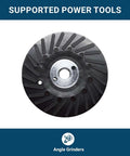 4-1/2 inch sanding disc backing pad with 7/8 inch arbor for angle grinder