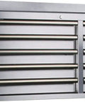 Heavy Duty Stainless Steel Tool Chest With 10 Deep Drawers A Total Garage Workhorse Built Like A Tank And Pro Level Rolling Cabinet For Every Serious Mechanic, front view.