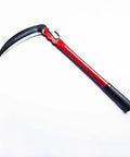 16 Inch Steel Folding Sickle Scythe For Grass And Weeds, sharp mowing knife for crops, red handle, durable steel build