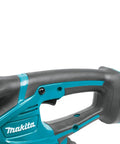 Handle of the 18V LXT Cordless Grass Shear With Hedge Trimmer Blade, ergonomic design, part of the Go-To Yard Tool.