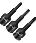 Top Notch Izytoinda Manual 3/8 Drive Slotted Bit Socket Set Made From Tough Alloy Steel For Super Fast Workshop Repairs And Daily DIY Fixes With Ph2 Sl5 Pz2 Bits That Grip Like A Charm, 3pcs