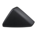 Hella Durable Matte Black Rearview Mirror Cover For 2024 Tesla Cybertruck showing angled view with textured finish and sleek design.