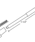 Hella Tough White Window Screen Plunger Latches Repair Kit Includes Premium Aluminum Pins and Metal Springs, 5 By 32 X 1 By 1 Half Inch.