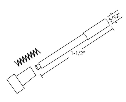 Hella Tough White Window Screen Plunger Latches Repair Kit Includes Premium Aluminum Pins and Metal Springs, 5 By 32 X 1 By 1 Half Inch.