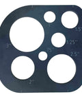 Top Shelf 11 Piece Phenolic Corner Radius And Circle Template Set includes precision circle stencils and guides with various sizes.