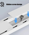 Heavy Duty Double Track Curtain Rail Kit 2.5ft Silent Ceiling Track System with hidden screw design and adjustable feature