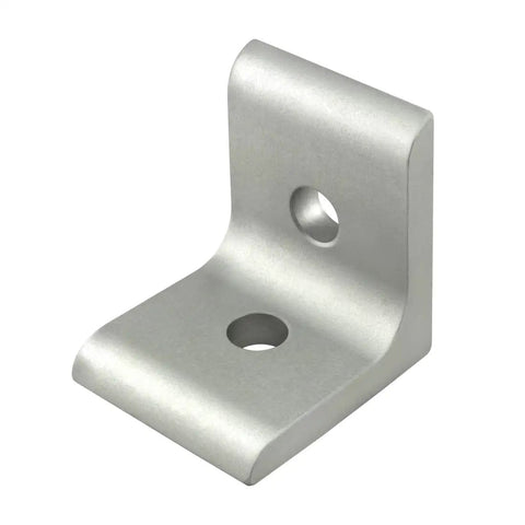 Two Hole Inside Corner Bracket For T Slot Aluminum Extrusion, 90 Degree Angle Connector, 15 Series Compatible, 1.5x1.5x0.25 Inches