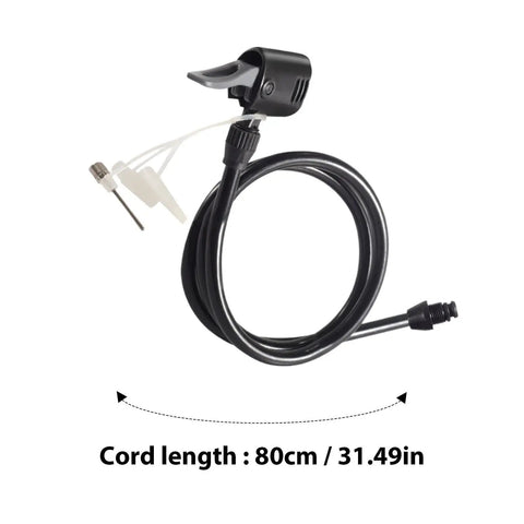 Heavy Duty Universal Air Pump Hose Extension With Leak Free Double Layer Material Versatile Valve Adapter Keeps Knot Free Ensuring Solid Performance Easy Storage Handle Car And Ball Inflation Tasks Without Breaking the Bank At All Right Now, 80cm hose