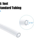 Clear 8 Foot Aquarium Airline Tubing Three Sixteenth Inch For Fish Tanks Air Pumps Hydroponics And Ponds Flexible Thick