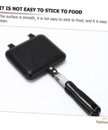 Kickstart Your Morning With This Dual-Sided Electric Mini Griddle And Waffle Maker Featuring A Non-stick Coating, Ergonomic Handle For Easy Grip, And Even Heat Distribution. Perfect Pancakes, Eggs, Or Grill veggies In No Time With Versatile Kitchen. Non-stick cooking surface with ergonomic handle for easy grip.