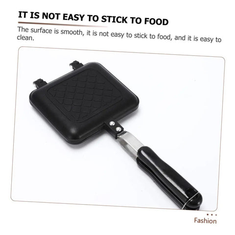 Kickstart Your Morning With This Dual-Sided Electric Mini Griddle And Waffle Maker Featuring A Non-stick Coating, Ergonomic Handle For Easy Grip, And Even Heat Distribution. Perfect Pancakes, Eggs, Or Grill veggies In No Time With Versatile Kitchen. Non-stick cooking surface with ergonomic handle for easy grip.
