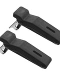 2 Pack Flexible Over-Center Rubber Draw Latch Locks for Electrical Cabinets and Machinery, top view showing material and design