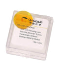 Cloudray CO2 laser lens, 20mm diameter AR-coated focal lens in clear plastic case.