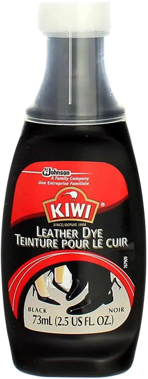 Leather Dye Restorer in Black For Shoes Boots Furniture Jackets Briefcases And More With Sponge Applicator Water Resistant
